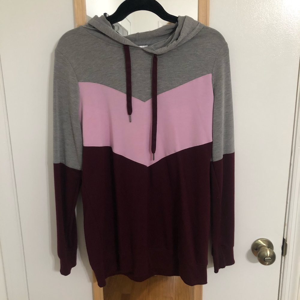 Color block hoodie